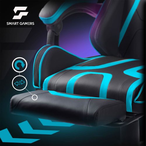 Gamer szék, forgó gamer szék, vödör lábtartó, Specter Sofotel