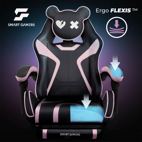 Gamer szék, forgó gamer szék, vödör lábtartó, Specter Sofotel