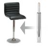 Krómozott pneumatikus emelő irodai székhez, 53-73 cm, teherbírása 120 kg - Sofotel