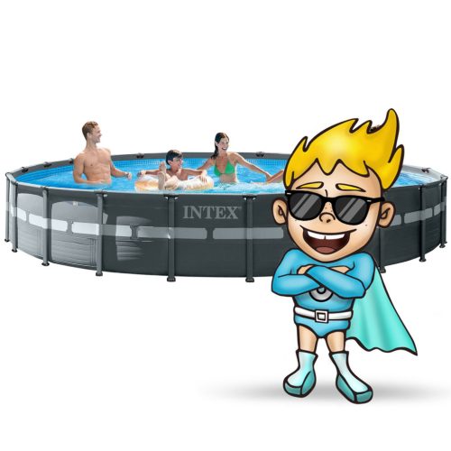 Keretes kerti medence 732 x 132 cm 17 az 1-ben INTEX 26340