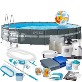 Keretes kerti medence 732 x 132 cm 20 az 1-ben INTEX 26340