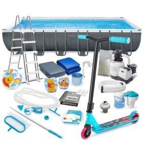   Keretes kerti medence 732 x 366 x 132 cm 21 az 1-ben INTEX 26364 + INGYENES robogó