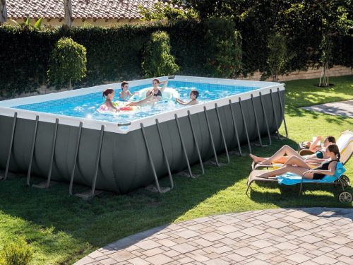Keretes kerti medence 732 x 366 x 132 cm 9 az 1-ben INTEX 26364