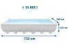 Keretes kerti medence 732 x 366 x 132 cm 9 az 1-ben INTEX 26364