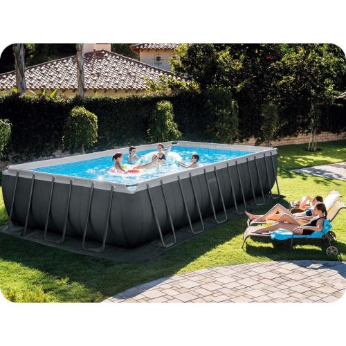 Keretes kerti medence 732 x 366 x 132 cm 16 az 1-ben INTEX 26368