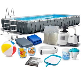   Keretes kerti medence 975 x 488 x 132 cm 17 az 1-ben INTEX 26374