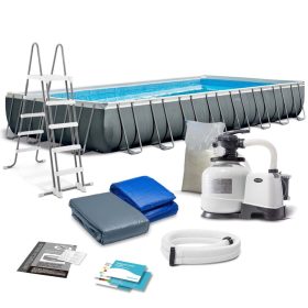   Keretes kerti medence 975 x 488 x 132 cm 9 az 1-ben INTEX 26374