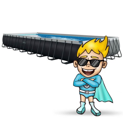 Keretes kerti medence 975 x 488 x 132 cm 15 az 1-ben INTEX 26378