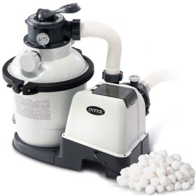   Intex Krystal Clear homokszűrős medence szivattyú + szűrőgolyók, 5700 l/h - INTEX 26644