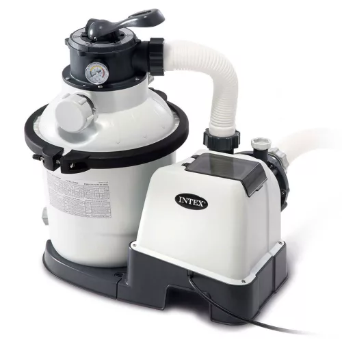 Intex Krystal Clear homokszűrős medence szivattyú + szűrőgolyók, 5700 l/h - INTEX 26644