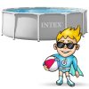 Kerti medence kerettel 305 x 76 cm 3 az 1-ben INTEX 26702ND