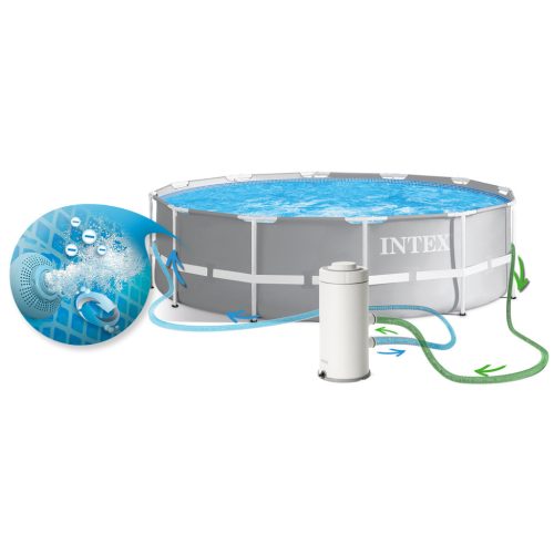 Keretes kerti medence 366 x 99 cm 4 az 1-ben INTEX 26716GN