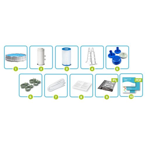 Prizma keretes kerti medence 366 x 99 cm 4 az 1-ben INTEX 26716