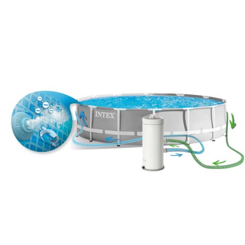 Keretes kerti medence 427 x 107 cm 17 az 1-ben INTEX 26720