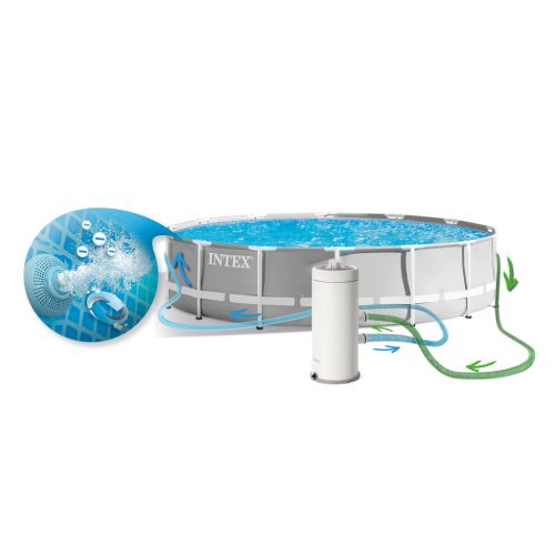 Keretes kerti medence 457 x 107 cm 21 az 1-ben INTEX 26724