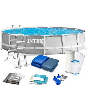 Keretes kerti medence 457 x 107 cm 12 az 1-ben INTEX 26724