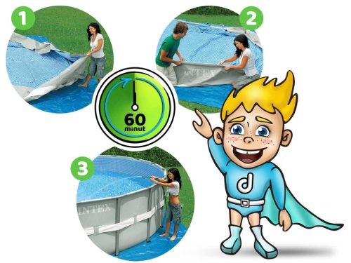 Keretes kerti medence 549 x 122 cm 6 az 1-ben INTEX 26732