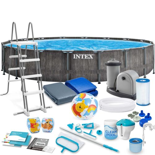 Keretes kerti medence 549 x 122 cm 21 az 1-ben INTEX 26744 + robogó INGYEN