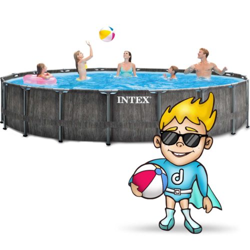 Keretes kerti medence 549 x 122 cm 12 az 1-ben INTEX 26744