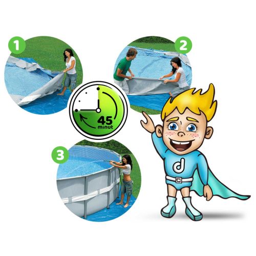 Keretes kerti medence 488 x 122 cm 12 az 1-ben Intex 26746