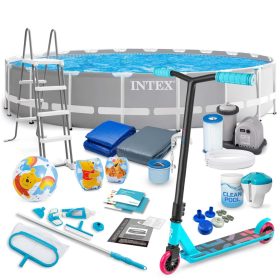   Keretes kerti medence 610 x 132 cm 21 az 1-ben INTEX 26756 + robogó INGYEN
