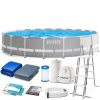 Keretes kerti medence 610 x 132 cm 12 az 1-ben INTEX 26756
