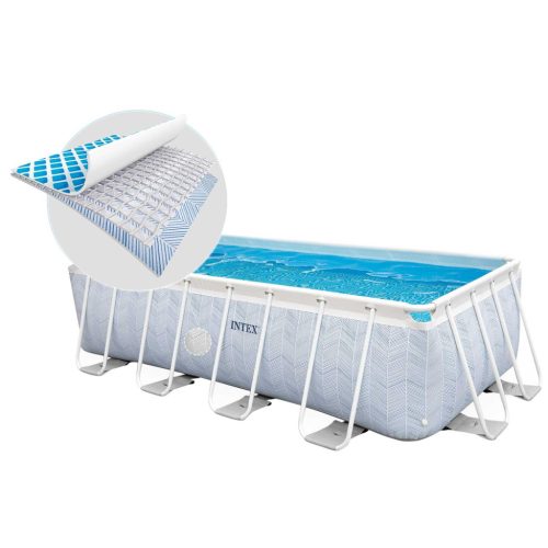 Keretes kerti medence 400 x 200 x 100 cm készlet 18 az 1-ben INTEX 26780