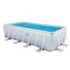 Keretes kerti medence 400 x 200 x 100 cm készlet 18 az 1-ben INTEX 26780