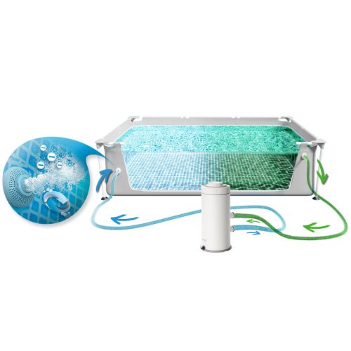 Keretes kerti medence 400 x 200 x 100 cm 4 az 1-ben INTEX 26788