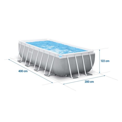 Keretes kerti medence 400 x 200 x 122 cm 18 az 1-ben INTEX 26790
