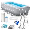Keretes kerti medence 400 x 200 x 122 cm 10 az 1-ben INTEX 26790