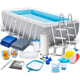   Prizma keret keret Kerti medence 488 x 244 x 107 cm 18 az 1-ben INTEX 26792