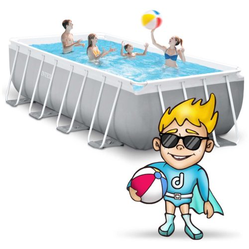 Téglalap alakú medence 488x244x107cm 21 az 1-ben INTEX 26792