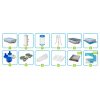 Prizma keret keret Kerti medence 488 x 244 x 107 cm 6 az 1-ben INTEX 26792