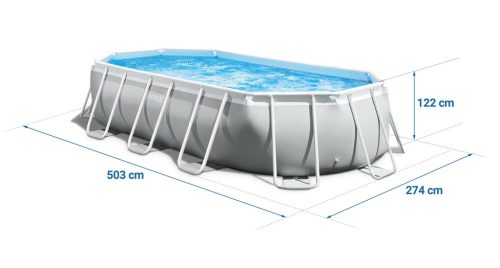 Keretes medence 503x274x122cm 12 az 1-ben INTEX 26796