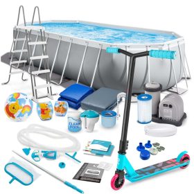   Keretes kerti medence 610 x 305 x 122 cm 21 az 1-ben INTEX 26798 + INGYENES robogó