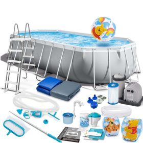   Keretes kerti medence 610 x 305 x 122 cm 21 az 1-ben INTEX 26798