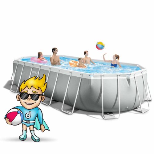 Keretes kerti medence 610x305cm 6in1 INTEX 26798
