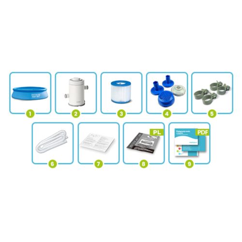 Bővítő kerti medence 244 x 61 cm INTEX 28108