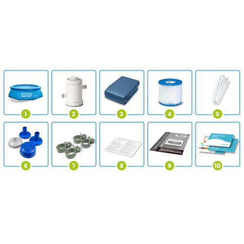 Bővítő kerti medence 305 x 76 cm 4 az 1-ben INTEX 28122