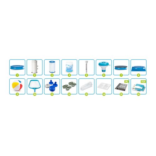 Bővíthető kerti medence 457 x 84 cm 15 az 1-ben INTEX 28158