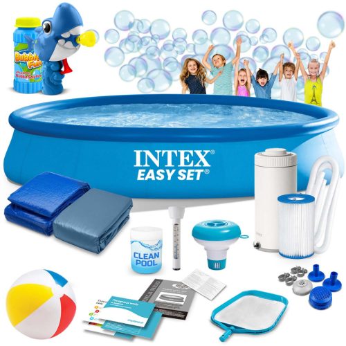 Bővíthető kerti medence 457 x 84 cm 15 az 1-ben INTEX 28158 + buborékos gép INGYEN