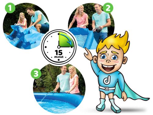 Bővítő kerti medence 457 x 84 cm 9 az 1-ben INTEX 28158