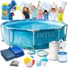 Keretes medence 305x76 cm 16 az 1-ben INTEX 28208 + INGYENES köpölyözőgép