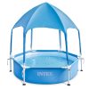 Keretes gyermekmedence tetővel 183 x 38 cm INTEX 28209
