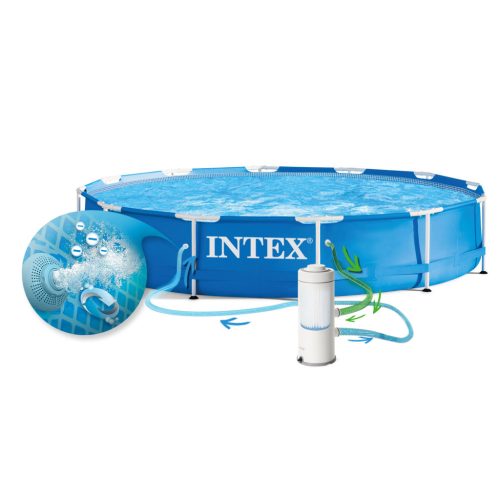 Keretes kerti medence 366 x 76 cm 16 az 1-ben INTEX 28212