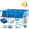 Keretes kerti medence 220 x 150 x 60 cm 15 az 1-ben INTEX 28270