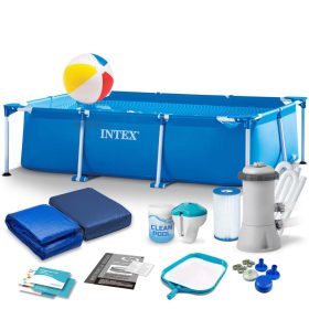   Keretes kerti medence 260 x 160 x 65 cm 15 az 1-ben INTEX 28271