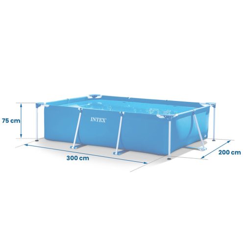 Keretes kerti medence 300 x 200 x 75 cm INTEX 28272