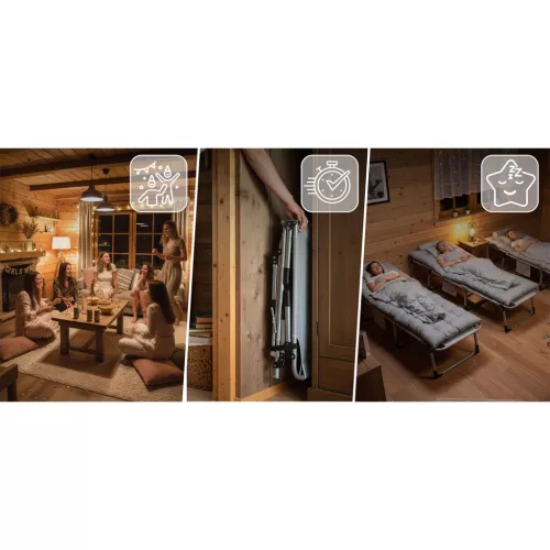 Összecsukható kempingágy, kerti nyugágy, ChillWell Dream Sofotel